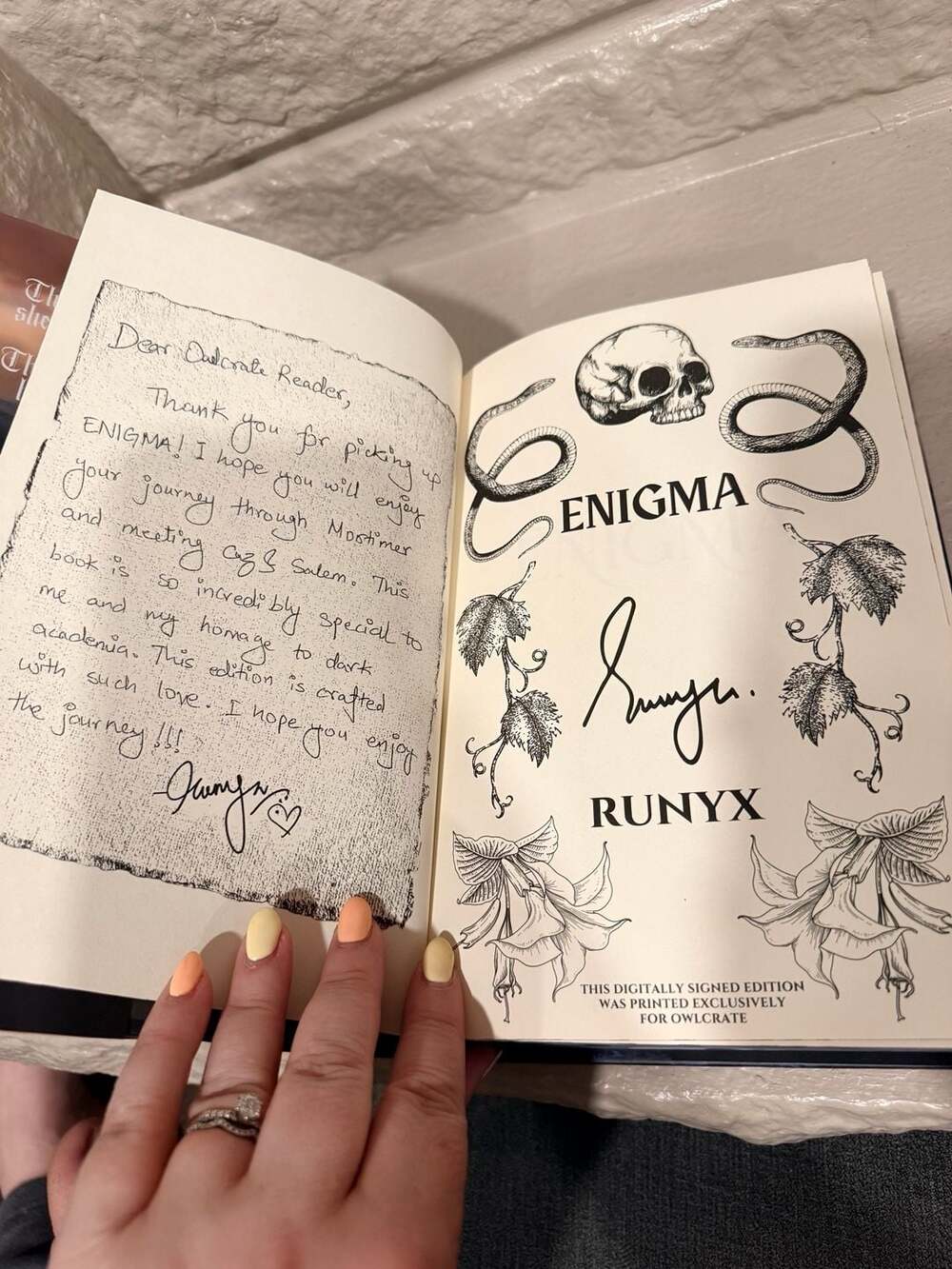 Enigma by RuNyx OwlCrate Exclusive Digitally Signed Edition - Picture 7 of 7